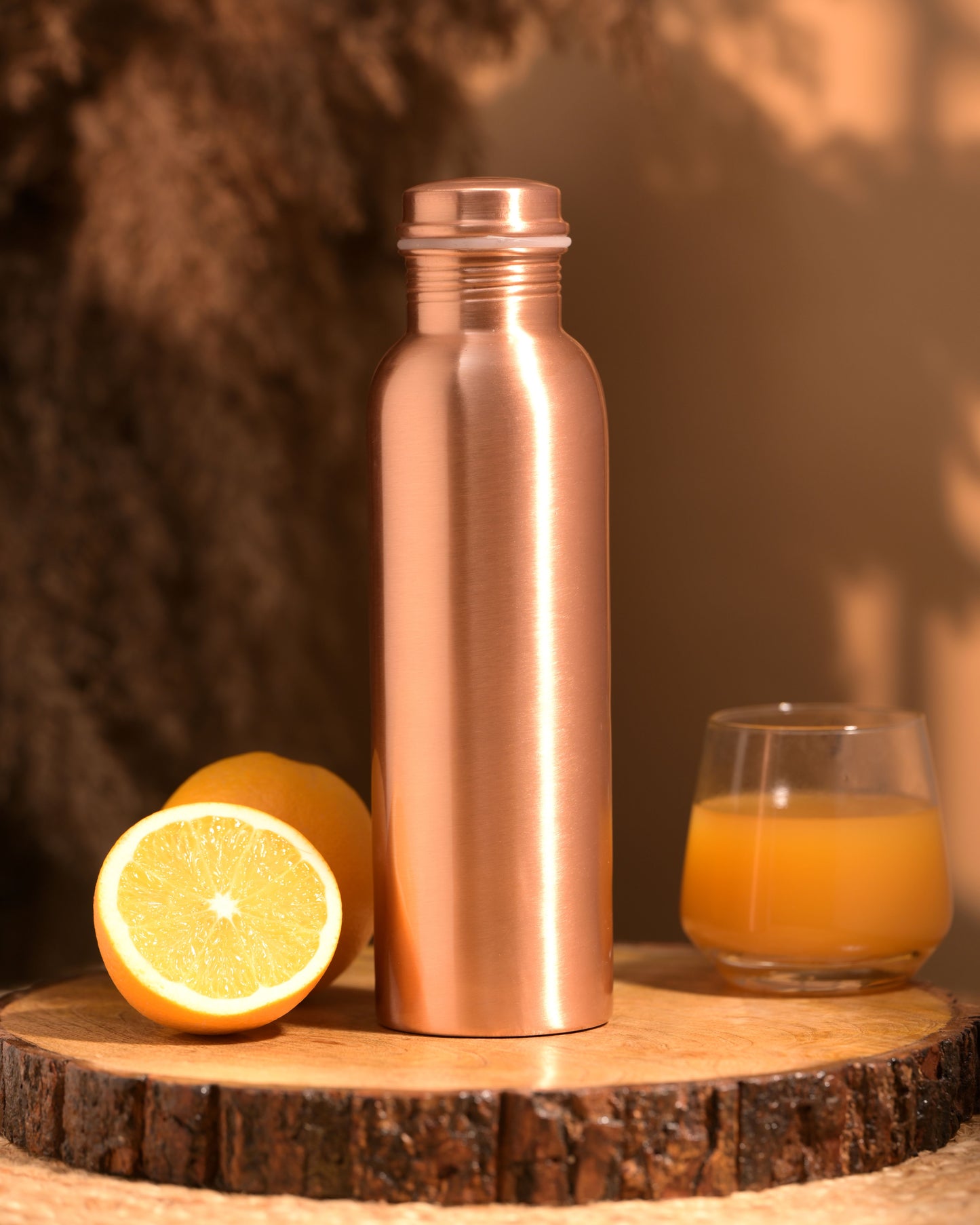 "Jal" Plain Pure Copper Water Bottle - 950 ml BPA Free- Join Free and Leak Proof