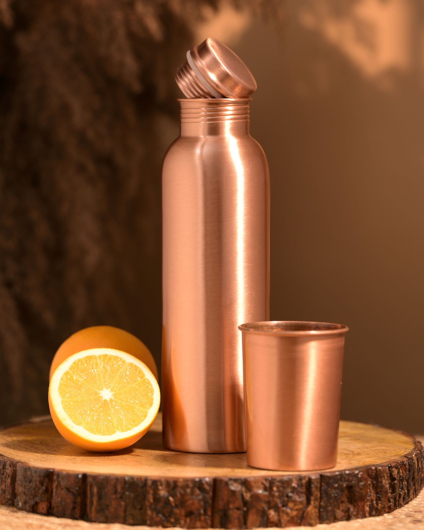 "Jal" Plain Pure Copper Water Bottle - 950 ml BPA Free- Join Free and Leak Proof