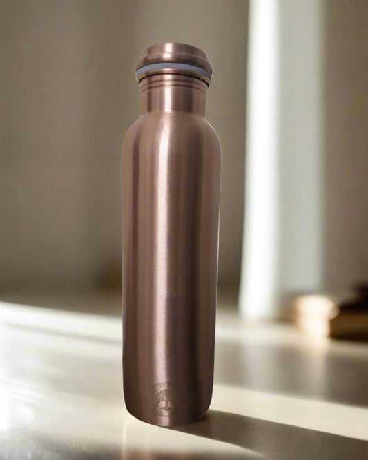 Plain Copper Bottle with Logo